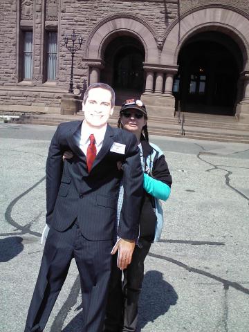 "Premier McGuinty" Visits Coalition Meeting